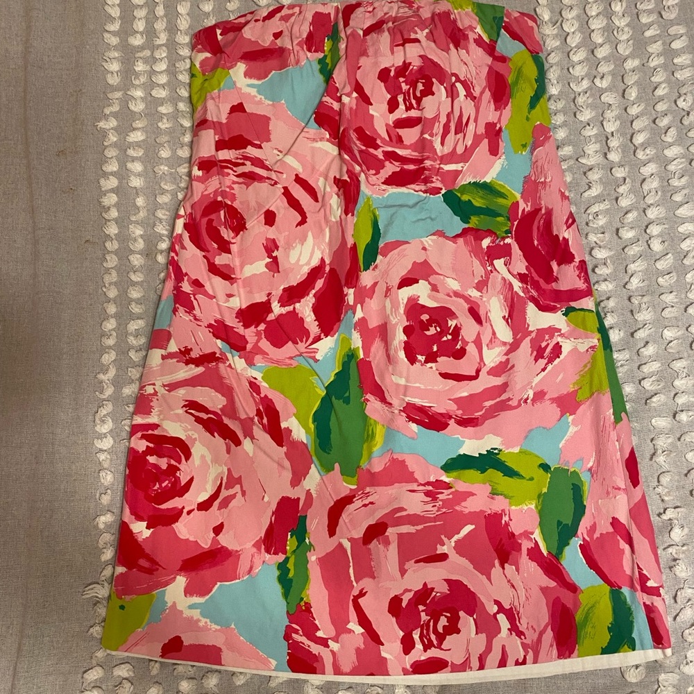 Lilly Pulitzer First Impressions Strapless Shift